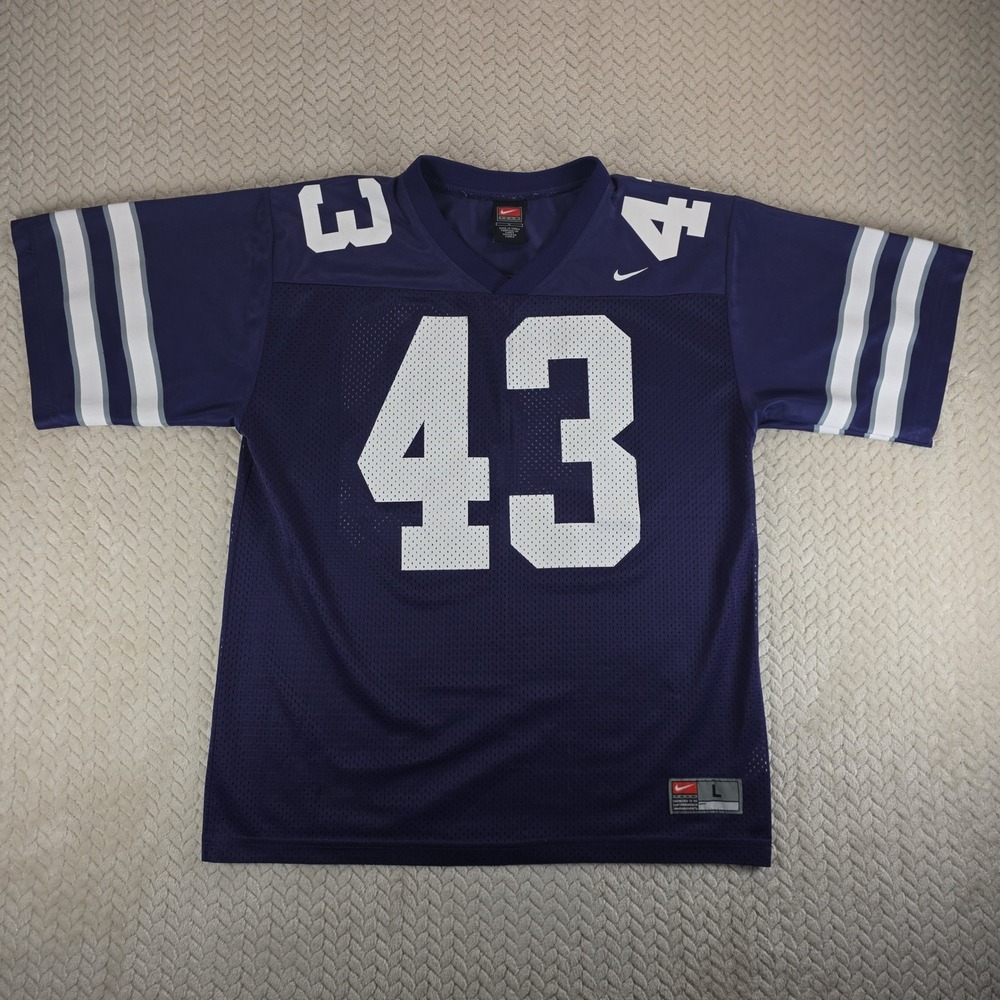 Nike K-State Darren Sproles 43 Jersey Purple Y2K Kansas State Wildcats Large